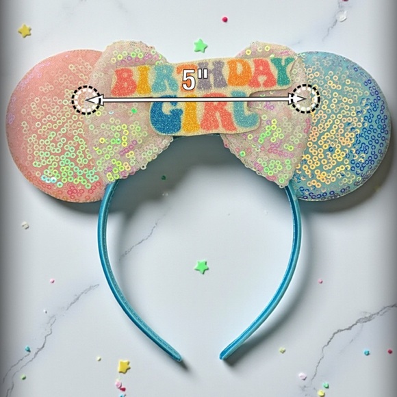 Happy Birthday Minnie Mouse Ears - Picture 4 of 4
